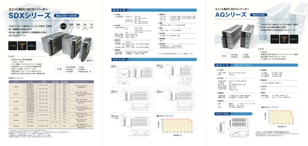 制作実績画像：電源専門商社様の製品パンフレット02